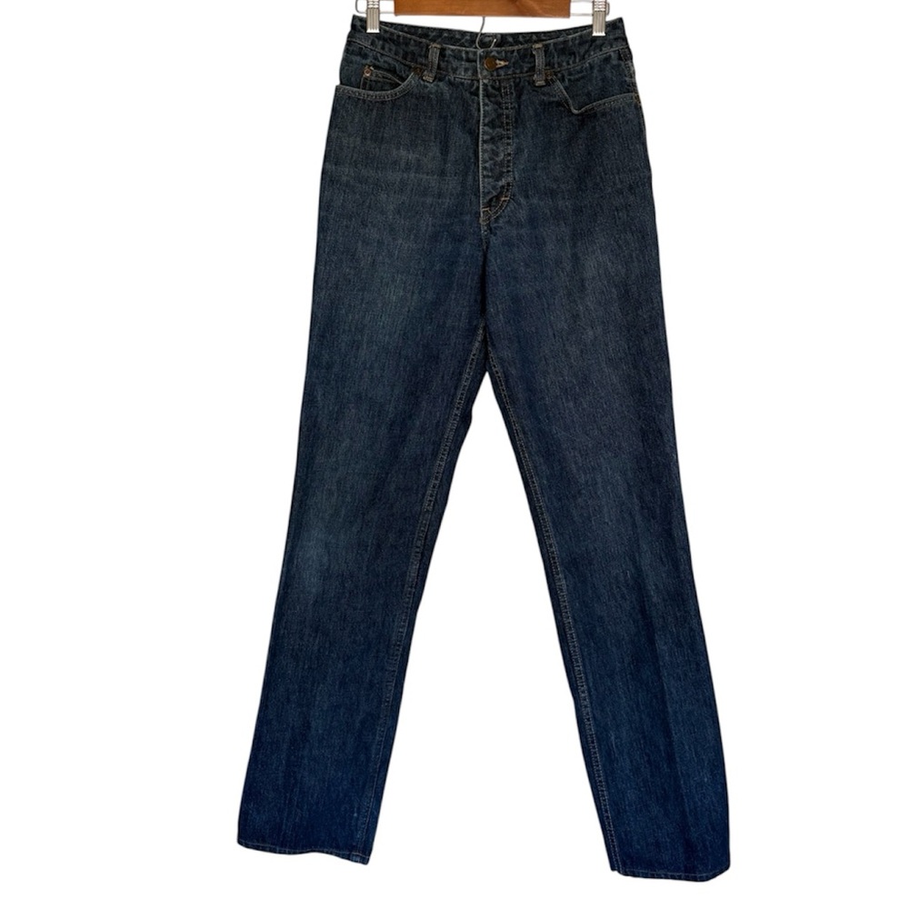 Vtg Calvin Klein 80s Straight Leg Jeans Dark Wash High Rise size 28